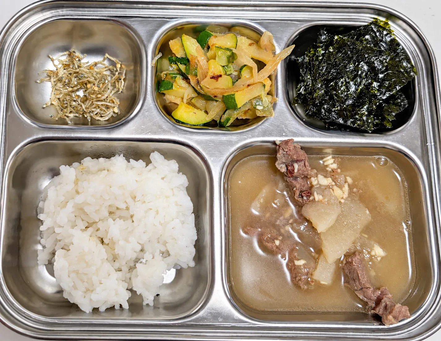 A real meal served at I Love Childcare, photographed by Emily