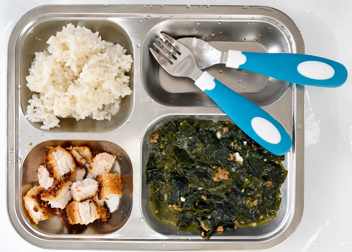 A real meal served at I Love Childcare, photographed by Emily