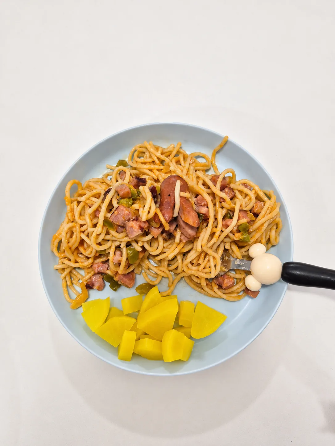 A real meal served at I Love Childcare, photographed by Emily